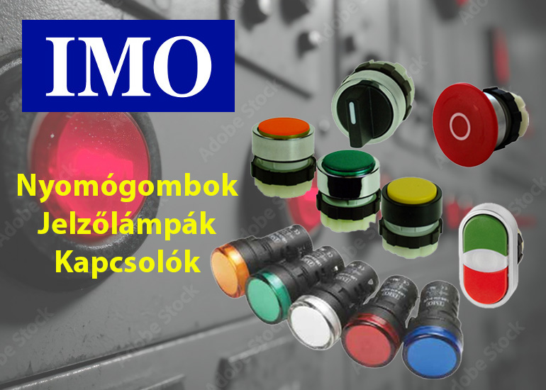 IMO nyomógombok, jelzőlámpák