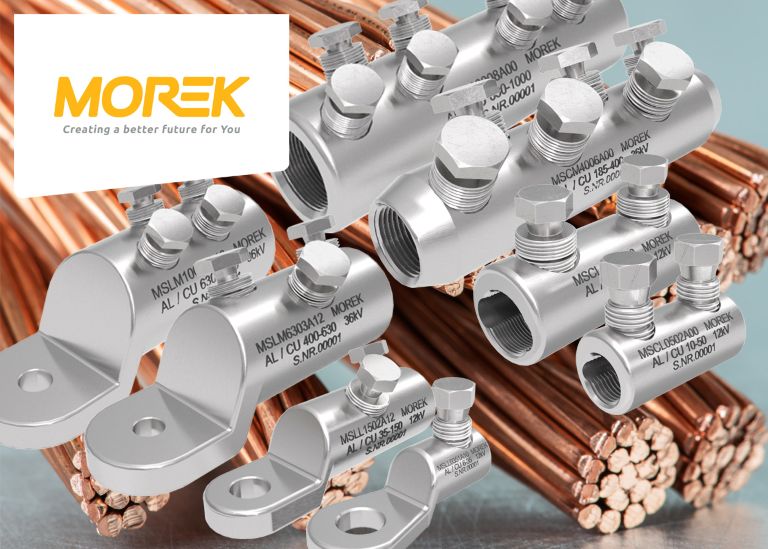 MOREK Szakadófejes kábelösszekötők, saruk